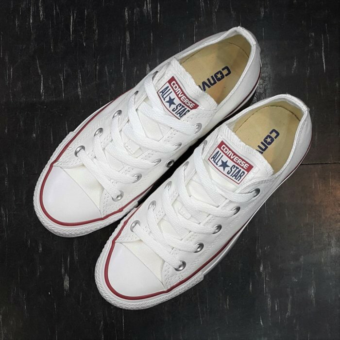 Converse Chuck Taylor All Star 基本款低筒帆布白色全白經典款M7652C