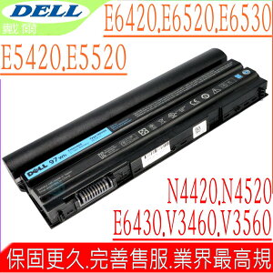 DELL 電池 適用戴爾 E5420，N4420，N4520，N4720，N5420，N5520，N7720，HCJWT，RU485，T54FJ，PRRRF，E5421，E5530，E5430，E6420 ATG，E6420 XFR，E6430，E6520，E6530，KJ321N，HXVW