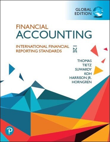 Financial Accounting International Financial Reporting Standards (12版) HARRISON、HORNGREN、THOMAS 2024 Pearson