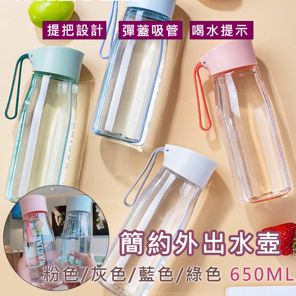 650ML 外出水壺 【日本FOREVER】簡約水壺 健身水壺 高蛋白水壺 綠拿鐵水壺 果汁水壺 飲控水壺