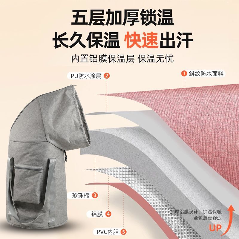 可打統編 【可折疊】泡腳袋泡腳桶過小腿過膝深桶家用養生便攜式足浴袋折疊 2