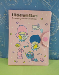 【震撼精品百貨】Little Twin Stars KiKi&LaLa 雙子星小天使 卡片夾 粉 震撼日式精品百貨
