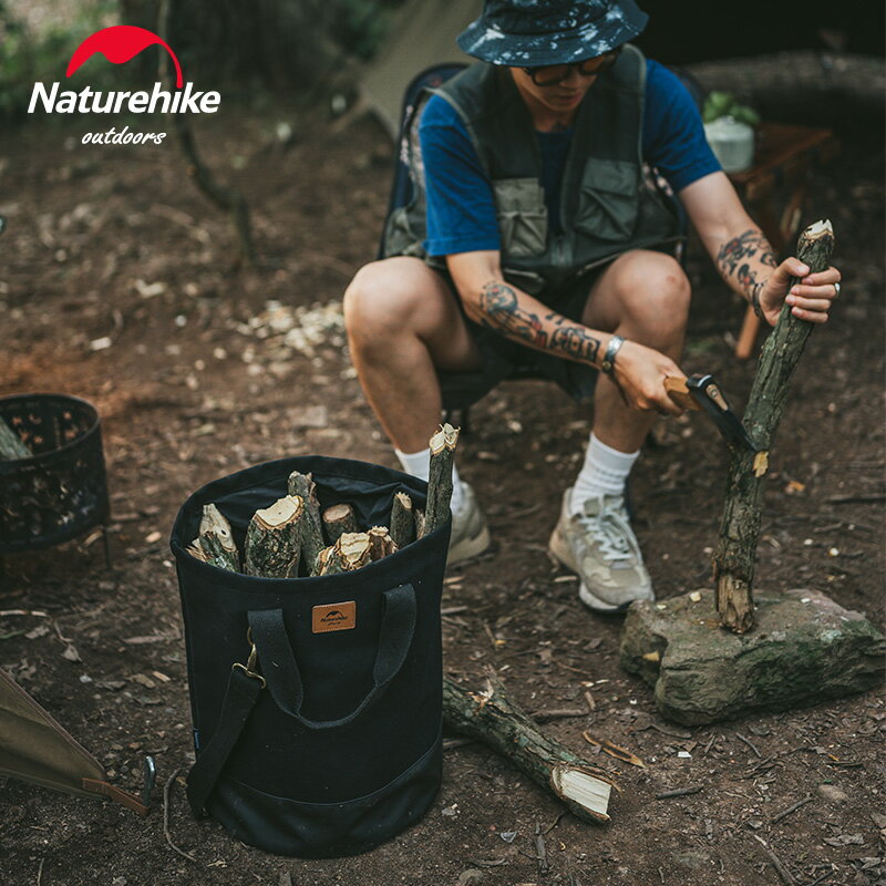 Naturehike挪客柴火桶袋大容量收納袋防潑水手提雜物袋露營配件包