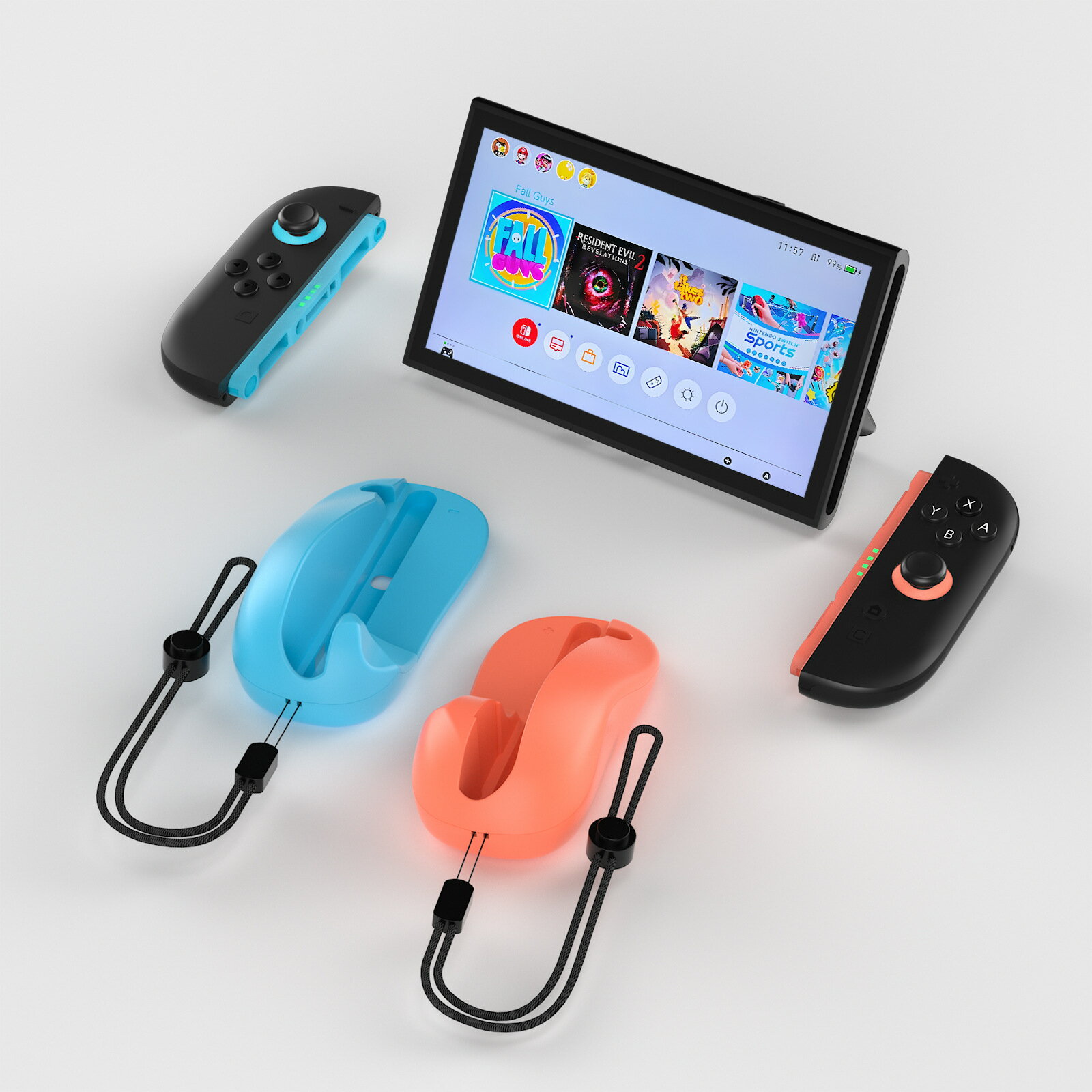 適用Switch2遊戲左右手柄滑鼠NS2手柄滑鼠Joy-Con手柄滑鼠配件