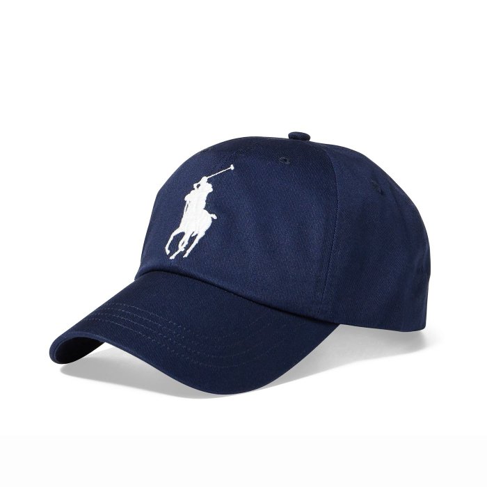 美國百分百【全新真品】Ralph Lauren 帽子 RL 配件 棒球帽 Polo 大馬 男 遮陽帽 白馬深藍 I286