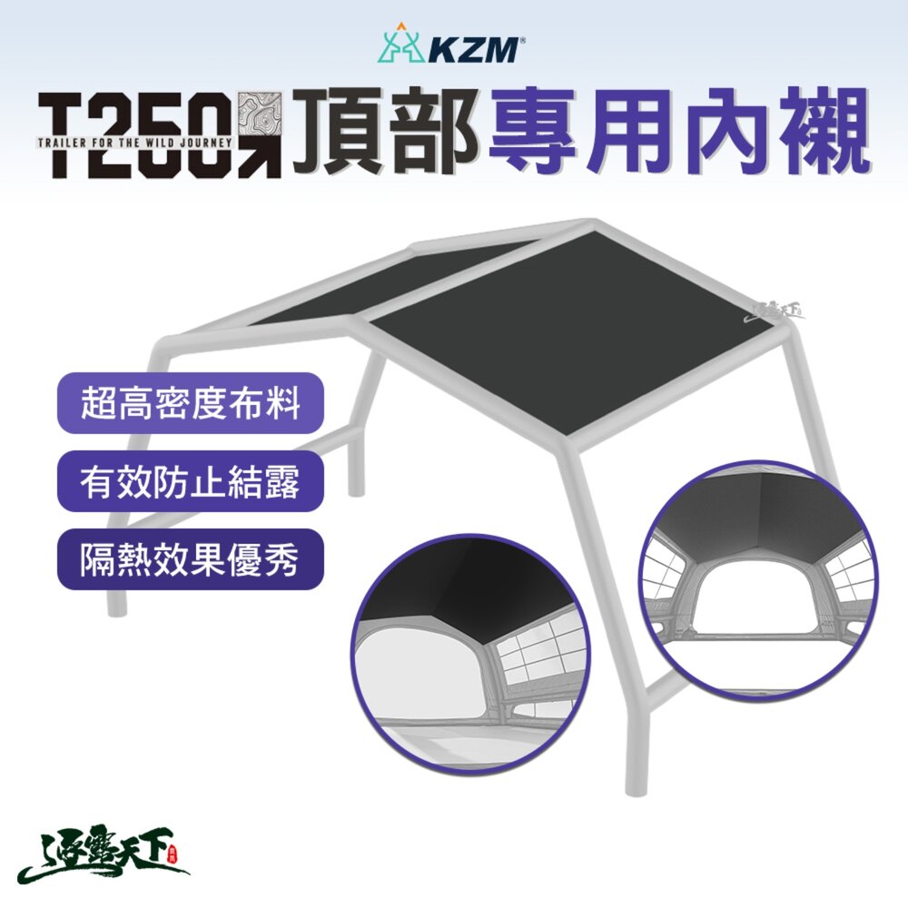 KZM T250頂部專用內襯 帳篷 露營帳篷 輕量帳篷 登山帳篷 露營帳 野餐帳 露營 逐露天下