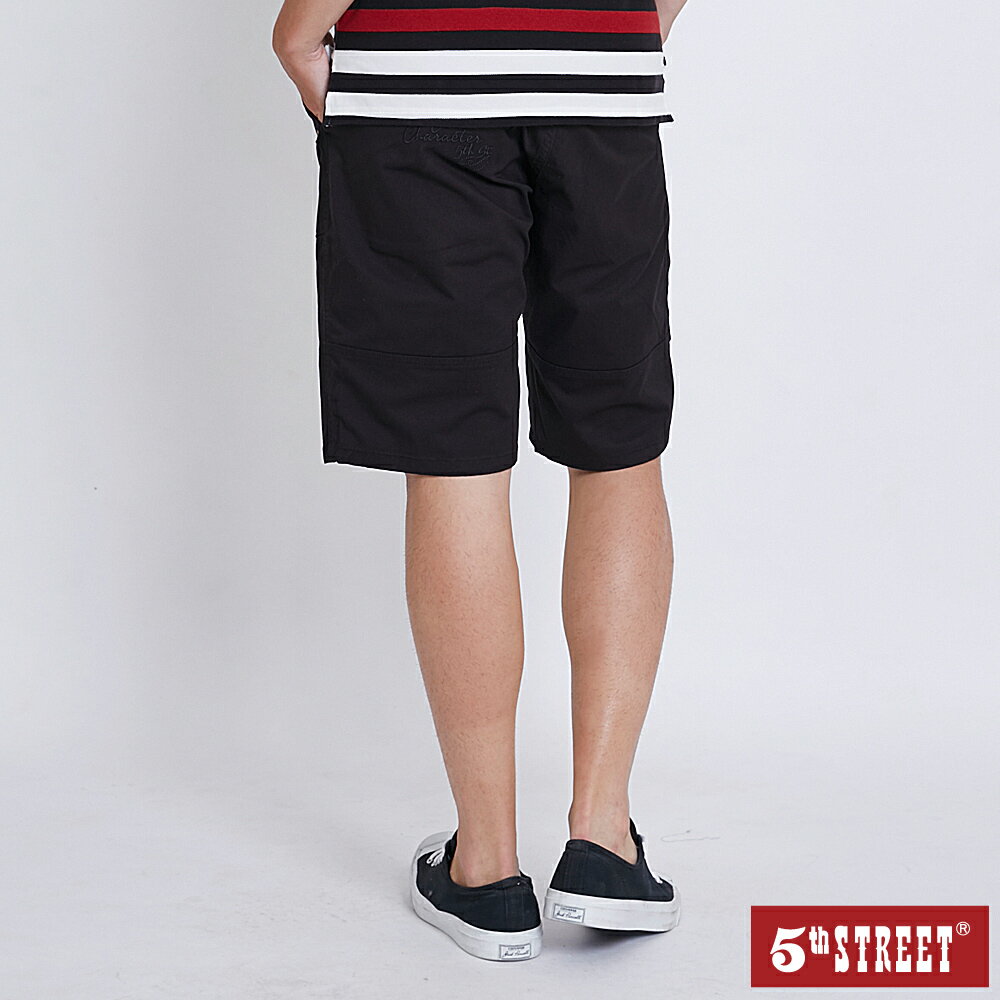 男裝 時尚休閒短褲-黑色 (920108) 【5th STREET】【APP下單享4%回饋】 ★人氣爆款 聖誕禮物券 最高折700 2