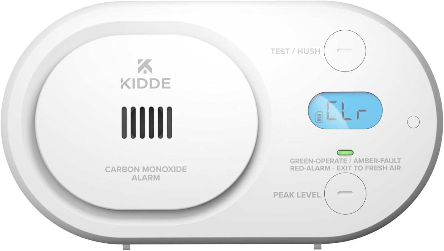 [6美國直購2年保固] Kidde COBDL 一氧化碳偵測器 AA電池式 具低電量提示 新款取代 KN-COPP-B-LPM (左II2)