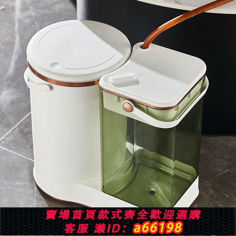【臺灣公司 可開發票】茶水桶廢水桶幹濕分離茶葉過濾垃圾桶家用辦公室大容量茶桶茶渣桶