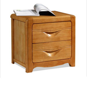 【免運】美雅閣| 實木床頭櫃 橡木整裝床頭櫃 原木色胡桃色床邊儲物櫃