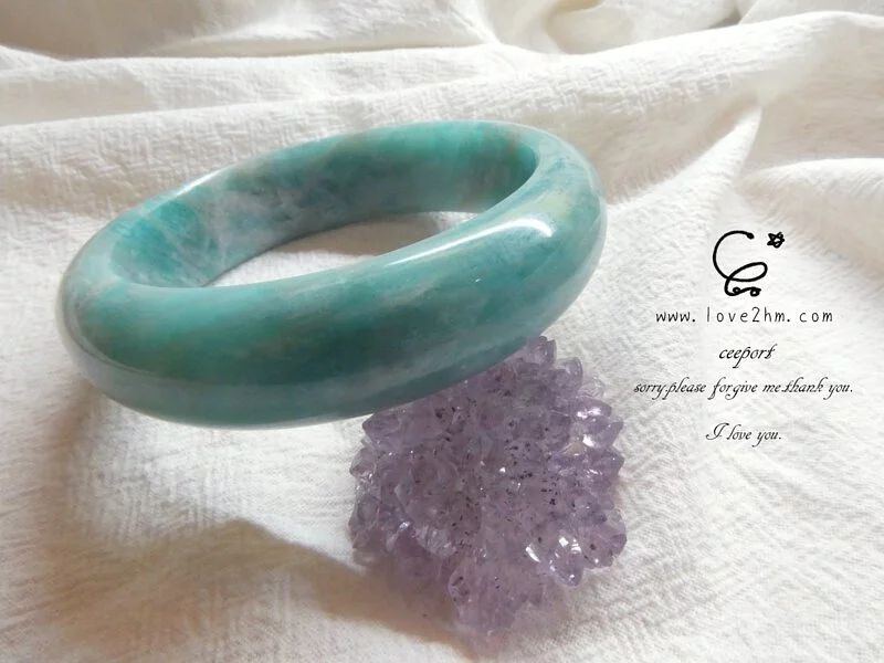 天河石手鐲56mm 天河石 水晶手鐲 [晶晶工坊-love2hm 23223