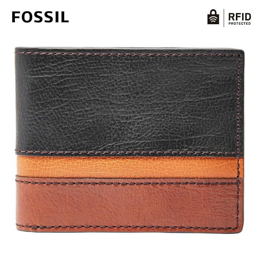 送禮首選★【FOSSIL】Ethan 真皮質樸皮夾-深棕色 SML1435016/大【美國時尚品牌】 附防塵袋+提袋【全館滿額折價★FOSSIL全系列包夾送美妝蛋】