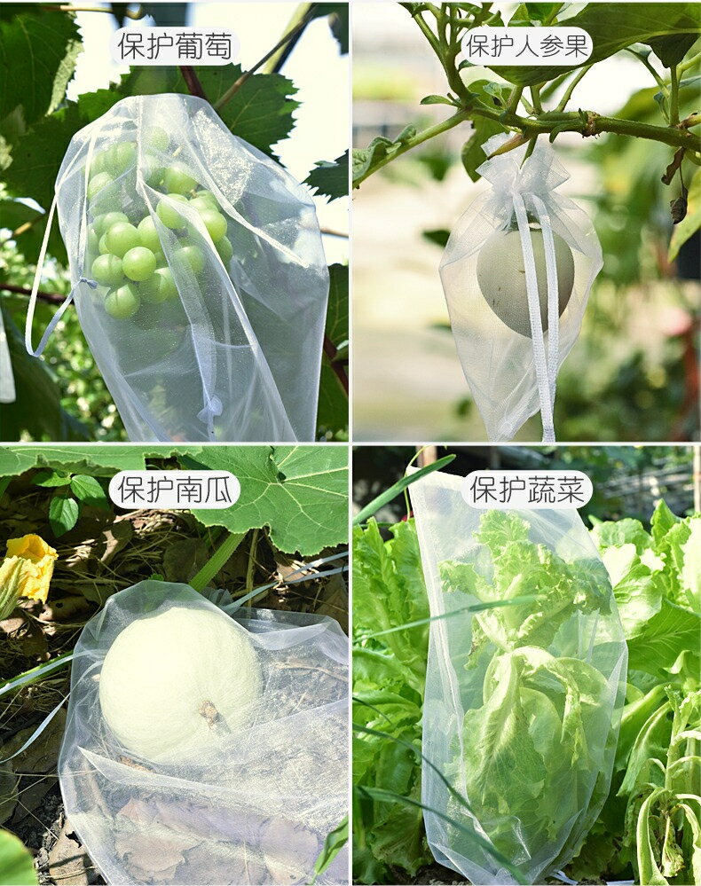 【雙拉繩紗袋-單入】水果套袋 紗網袋 雪紗網 防蟲網袋 水果網袋 紗袋 套袋 小物袋 整理袋 雪紗袋 婚禮 6