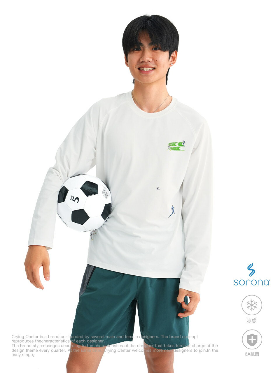 CryingCenter 足球戰術訓練插畫tee男女同款 哭喊中心