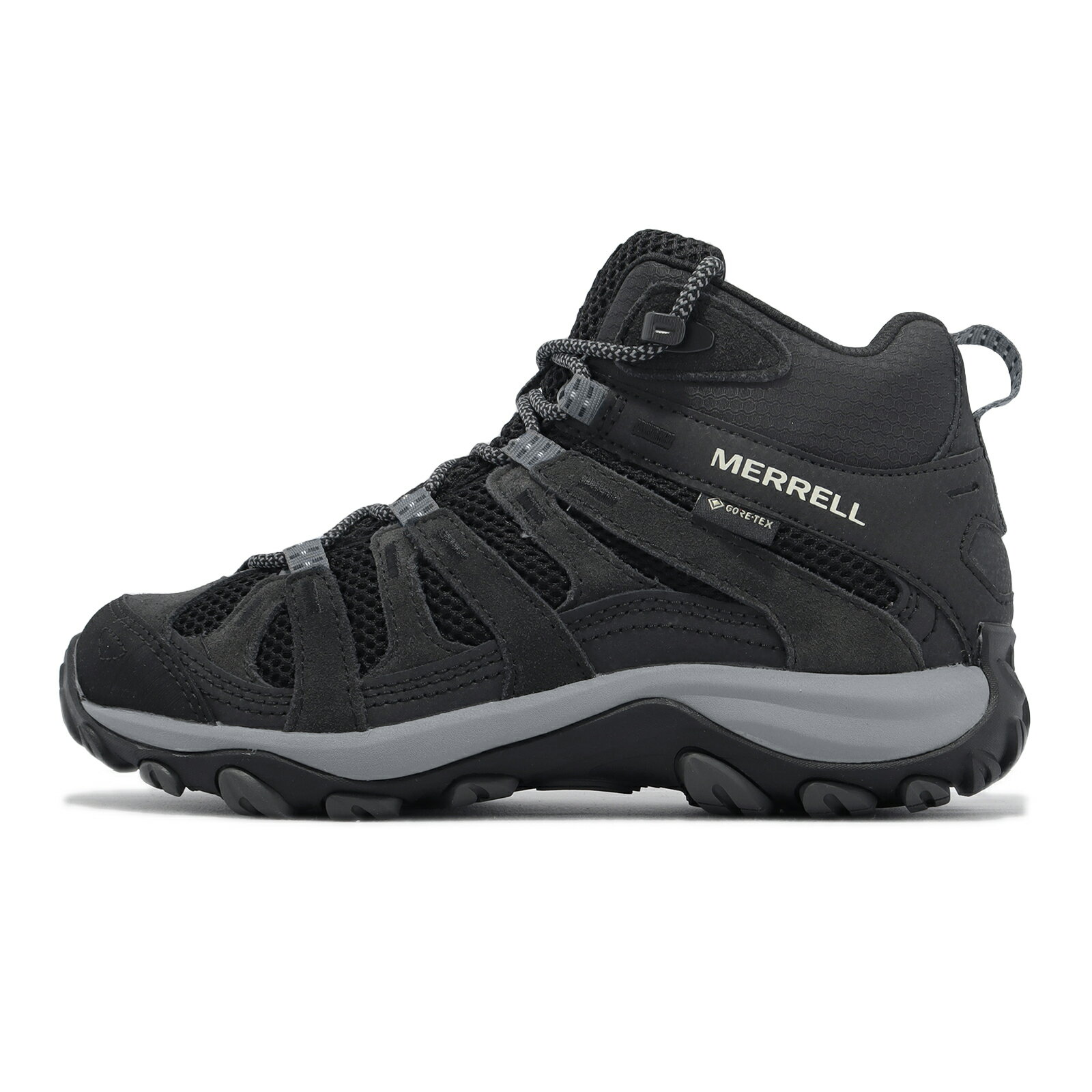 Merrell 登山鞋 Alvenrstone 2 Mid GTX 女鞋 黑 Gore-Tex 戶外 防水 襪套式 ML037040