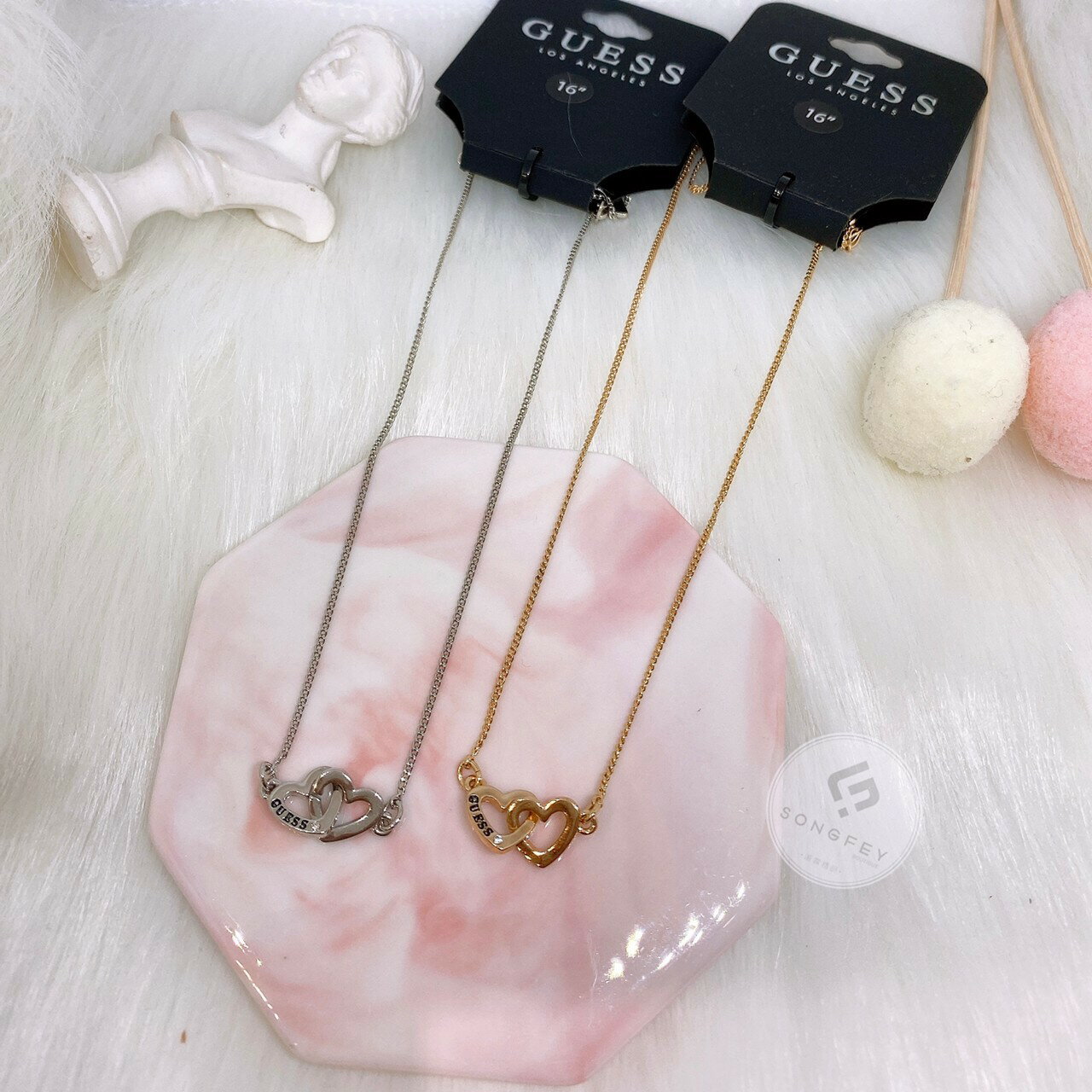 美國代購 臺灣現貨 Guess 愛心項鍊【送禮精選★APP下單點數4倍送】