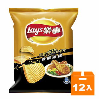 Lay's 樂事 波樂香酥雞腿味洋芋片(小) 34g (12入)/箱【康鄰超市】