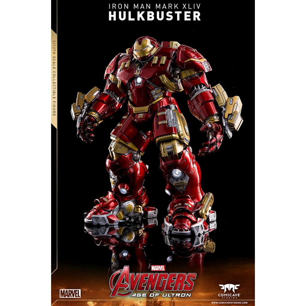 ISONA 超合金COMICAVE鋼鐵人 鋼鐵人公仔 反浩克裝甲公仔 MK44 反浩克鋼鐵人 全身可動