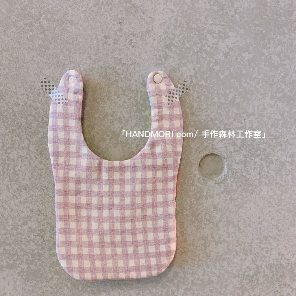 手作森林【原寸紙型】厚片吐司圍兜 附步驟圖解 新生兒 口水巾 自有品牌紙型 NL00633 1