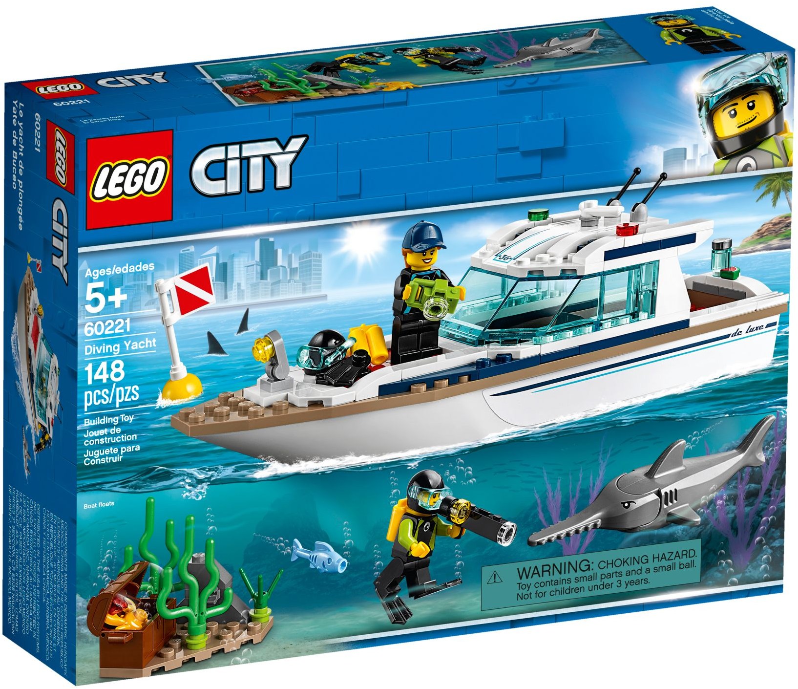 ☆勳寶玩具舖【現貨】LEGO 樂高 CITY 城市系列  60221 Diving Yacht