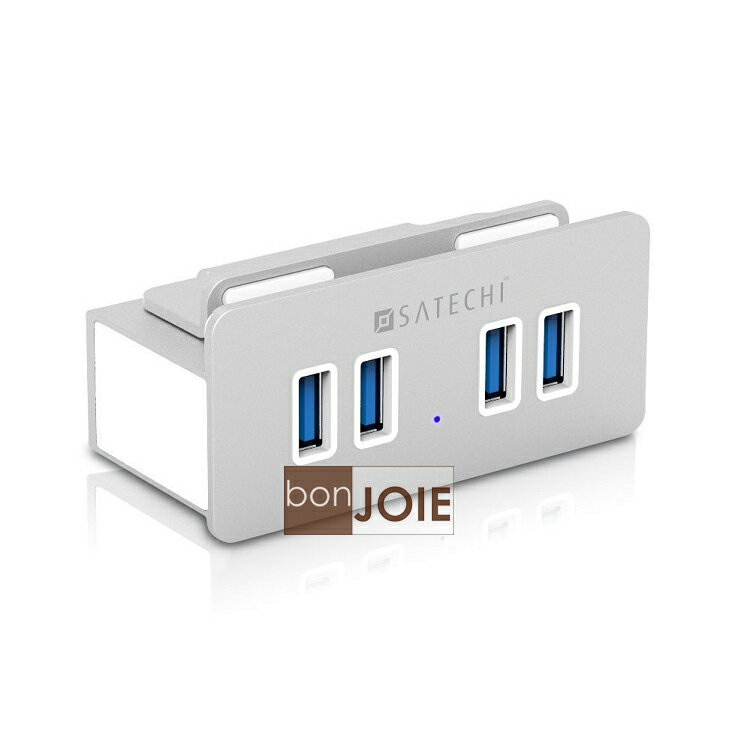 <br/><br/>  ::bonJOIE:: 美國進口 Satechi Premium 4 Port Aluminum Clamp USB 3.0 Hub 鋁合金材質 夾式 四孔 集線器 (全新盒裝) 4-Port<br/><br/>