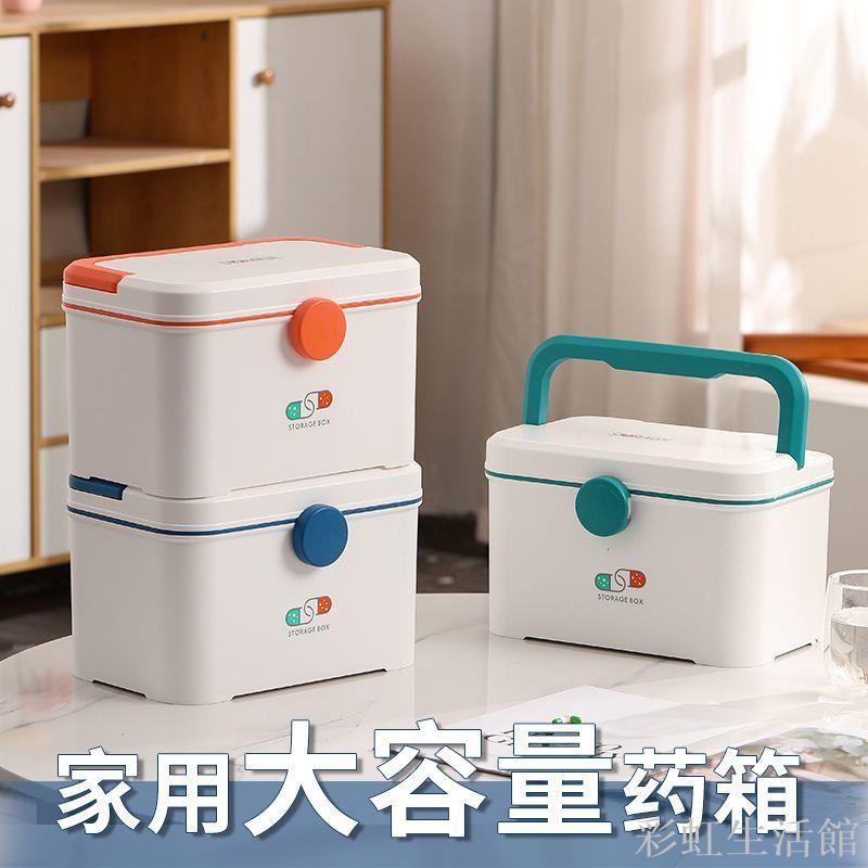 便攜手提醫藥箱雙層家用收納箱大容量醫療箱急救箱應急藥品收納盒