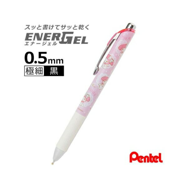 【震撼精品百貨】My Melody 美樂蒂 Pentel ENERGEL 0.5mm自動式極速鋼珠筆/原子筆(蕾絲小花)#92367 震撼日式精品百貨