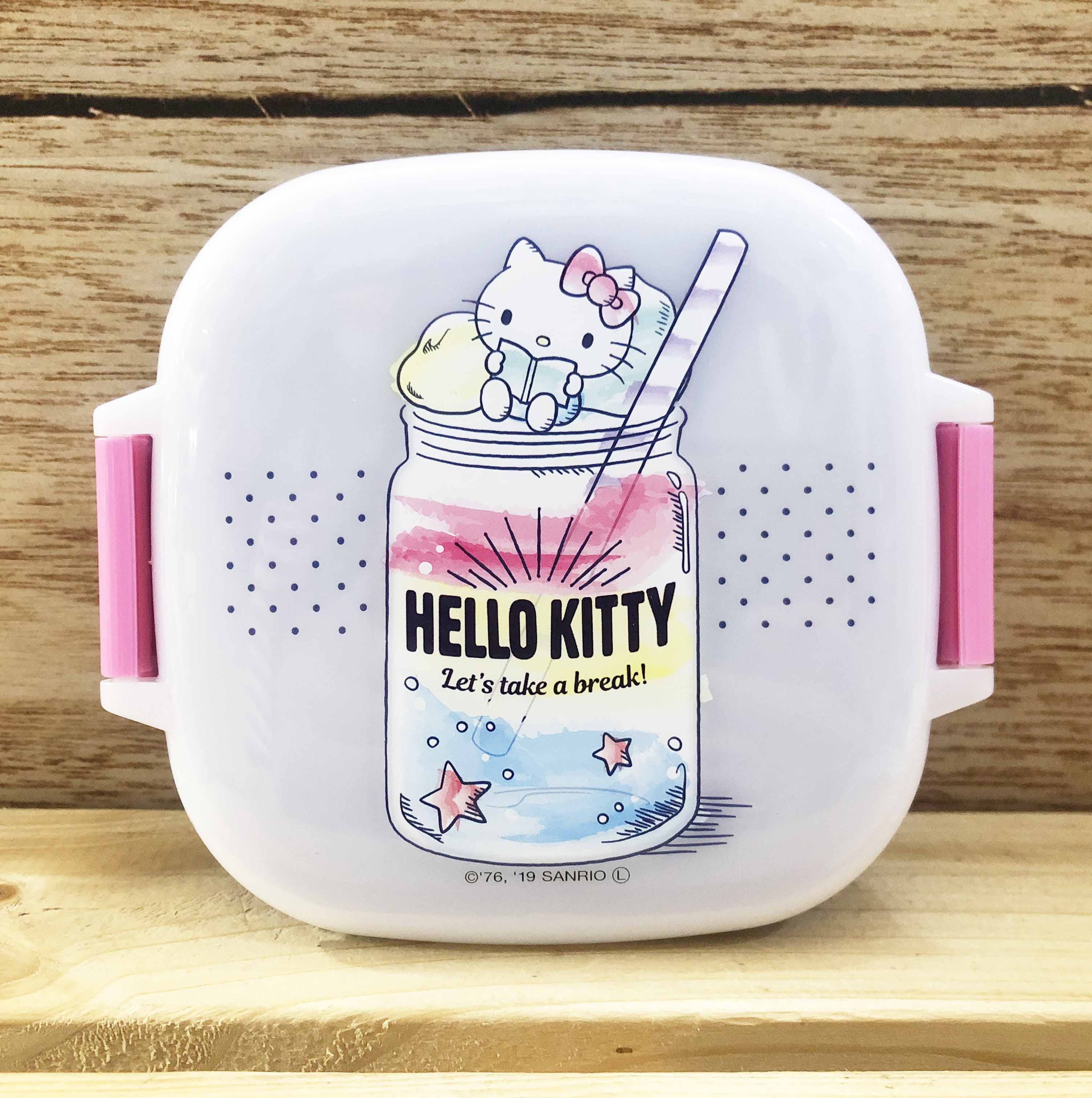 【震撼精品百貨】Hello Kitty_凱蒂貓~KITTY 日本SANRIO三麗鷗 Kitty保鮮盒/便當盒附保冷劑320ML*46357