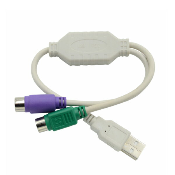 USB 轉 PS2 PS/2 轉接線 一分二轉接線 1分2 轉接頭 雙埠 條碼機 滑鼠 鍵盤 可同時使用 1
