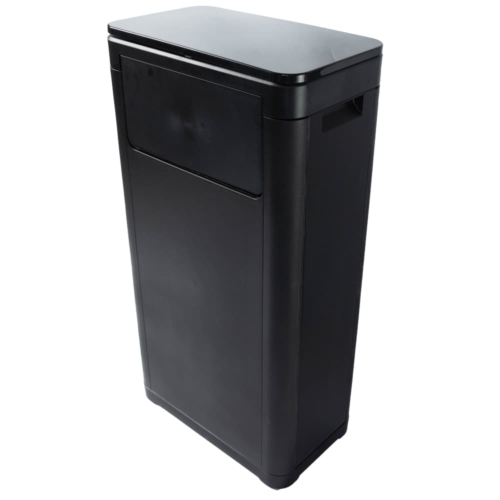 推按兩用密合靠牆垃圾桶 25L BK NITORI宜得利家居