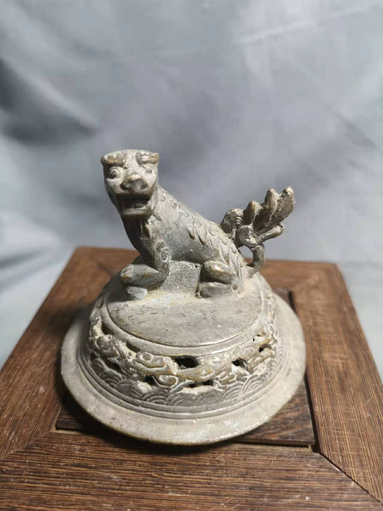 日本迴流銅器老物件銅器獸鈕銅像鈕銅蓋子香爐蓋子擺飾老物件銅器
