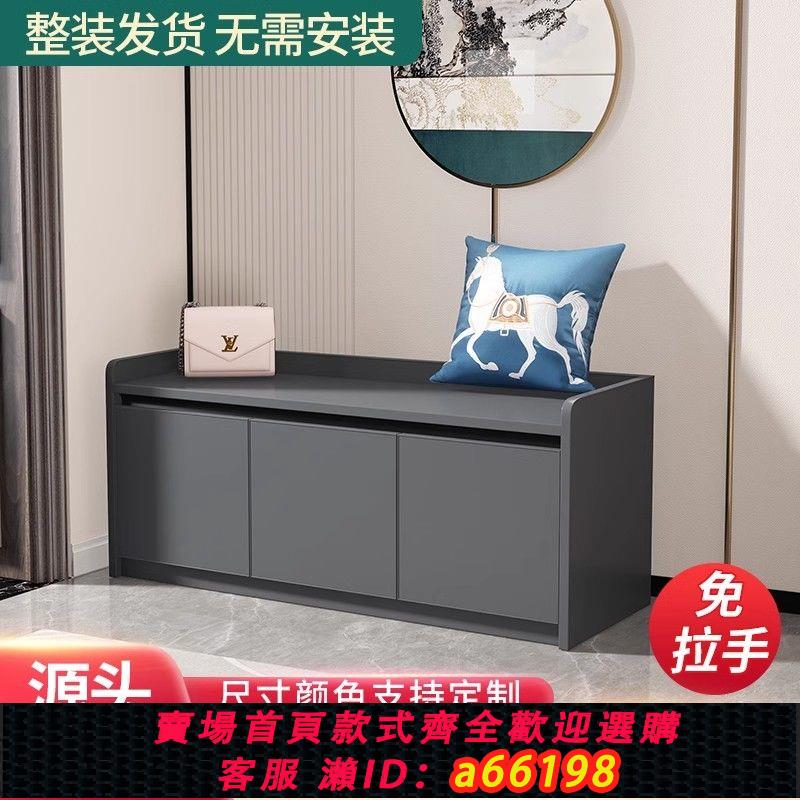 【臺灣公司 可開發票】全鋁合金換鞋凳矮櫃門口家用戶外別墅防水防曬大容量陽臺收納鞋櫃