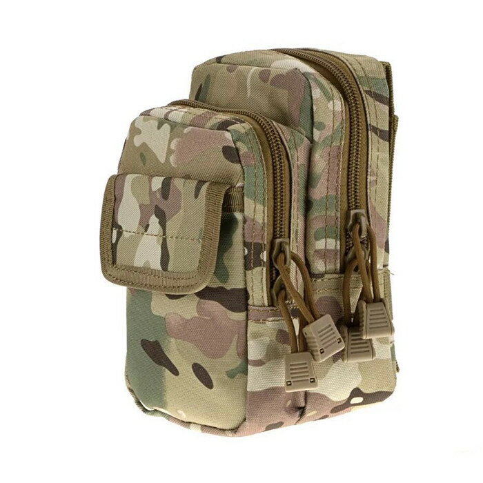 戶外迷彩戰術手機腰包附件小包大容量運動穿皮帶尼龍MOLLE配件包