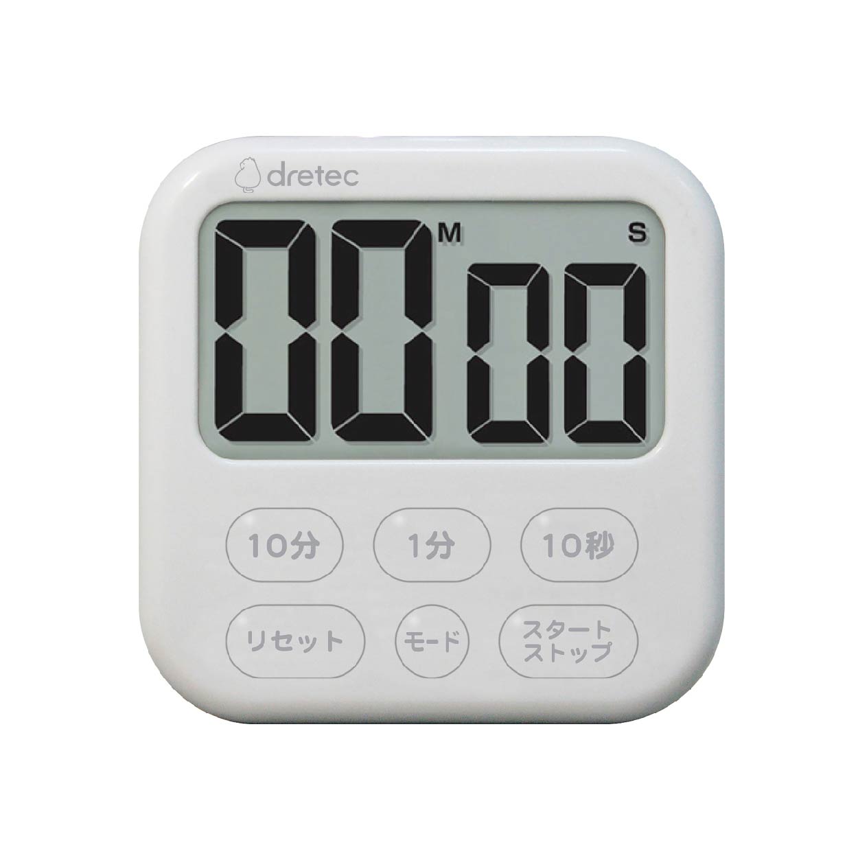 日本 dretec 大螢幕 時間 定時器 Shabon 6 日本按鍵 白色 /臺 T-637