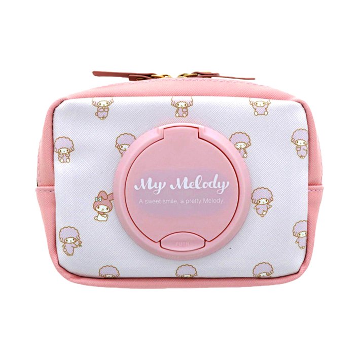 【震撼精品百貨】My Melody 美樂蒂~日本三麗鷗SANRIO 美樂蒂多功能皮質紙巾收納包 seepo 滿版*69178
