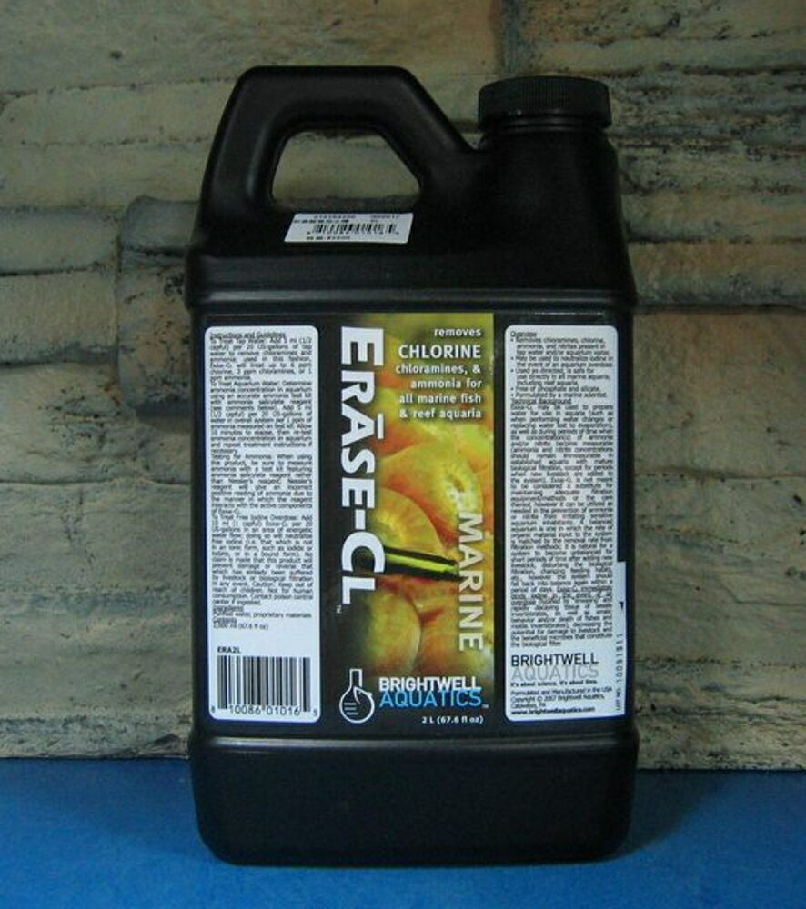 【西高地水族坊】美國BWA Erase-CL超濃縮強效水穩/水質穩定劑2L(淡.海水皆可使用)