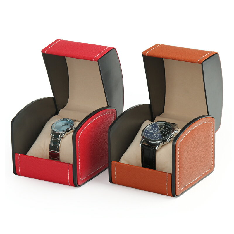 手錶收納盒 手錶盒高檔歐式男士PU皮質腕錶展示盒機械錶收納盒手錶禮盒包裝盒『XY18358』