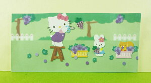 【震撼精品百貨】Hello Kitty 凱蒂貓 卡片-採葡萄綠 震撼日式精品百貨