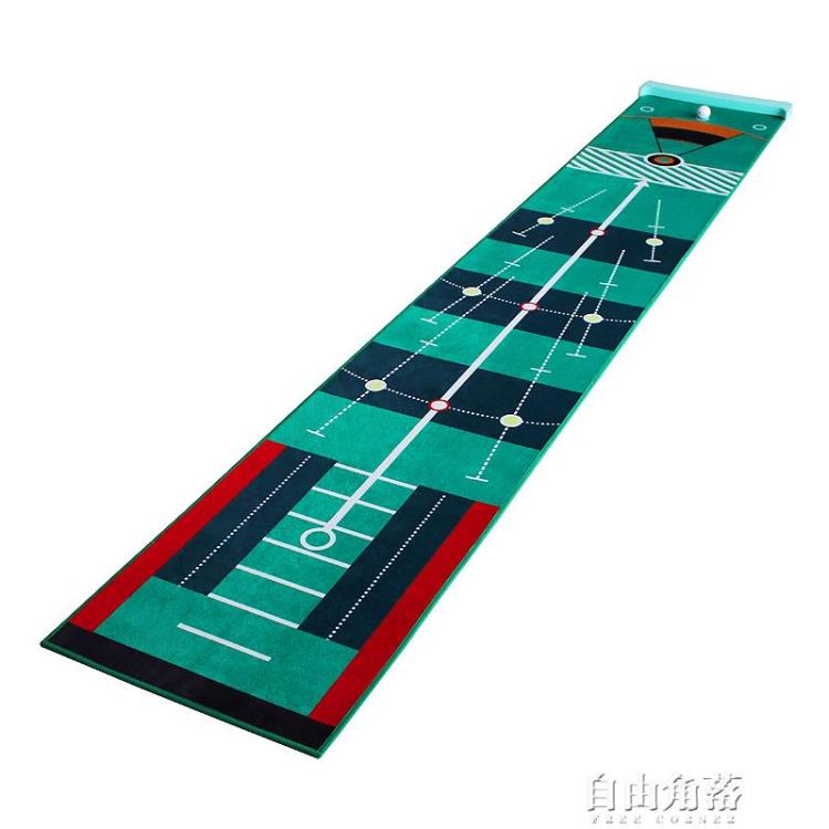 高爾夫推桿練習器 家庭室內辦公室迷你套裝 多角度直推練習果嶺毯