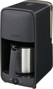 【折300+10%回饋】【日本代購】TIGER 虎牌咖啡機滴濾式0.81升6杯用黑色ADC-N060-K