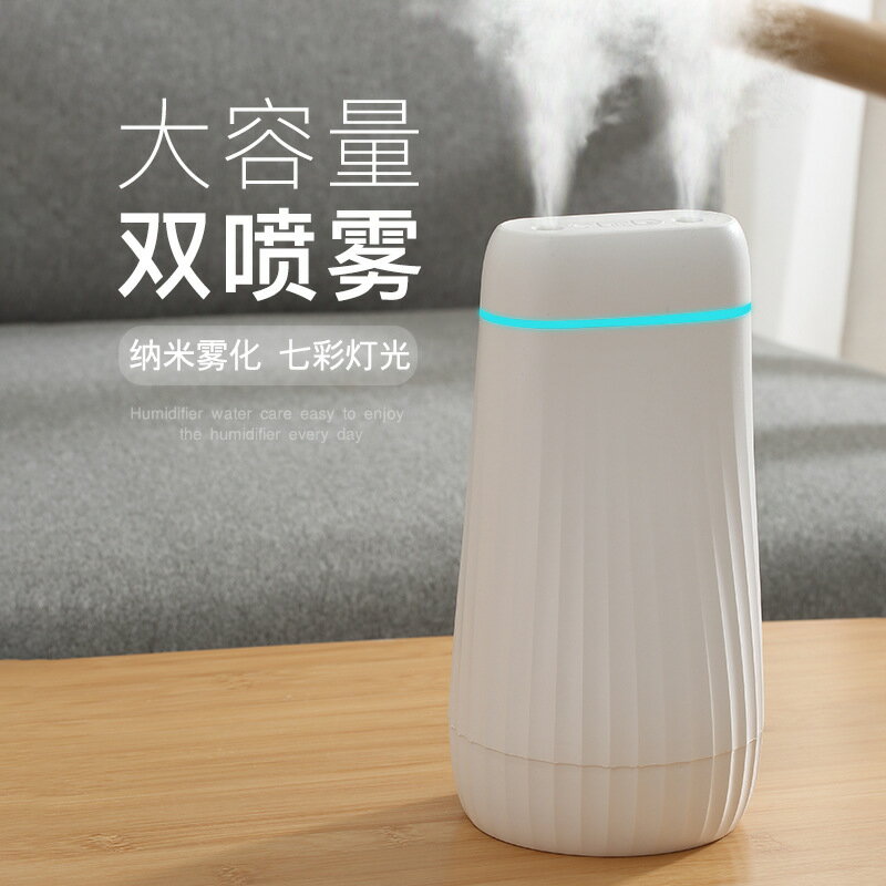 跨境新品桌面加濕器迷你 炫彩氛圍燈禮品香薰車載禮品 加濕器