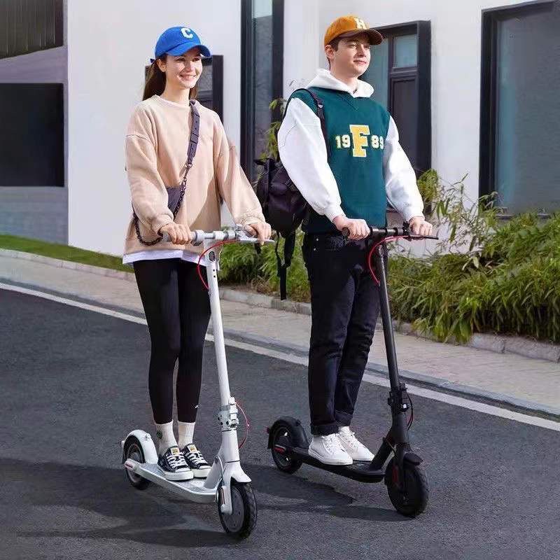 公司貨 最低價 MI家同款電動滑板車站騎鋰電池折疊電動車折疊代駕兩輪代步電動車