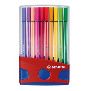 STABILO 德國 思筆樂 樂朋68系列彩色筆 展開式盒裝 20色 / 盒 6820-04