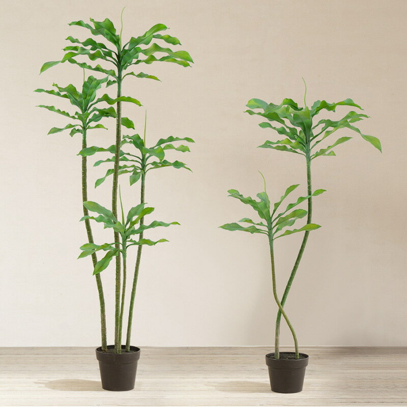 快速出貨 可開發票 模擬綠植螺紋鐵落地盆栽室內家居客廳裝飾擺件造景假樹植物盆景