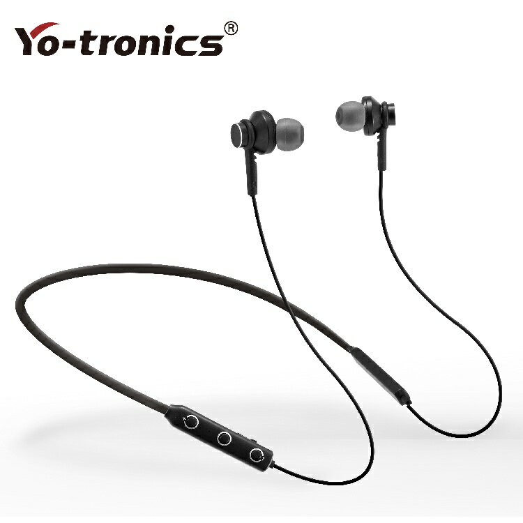 【Yo-tronics】YTH-WB1 磁吸防掉入耳式藍芽5.0無線耳機 黑色 NCC認證