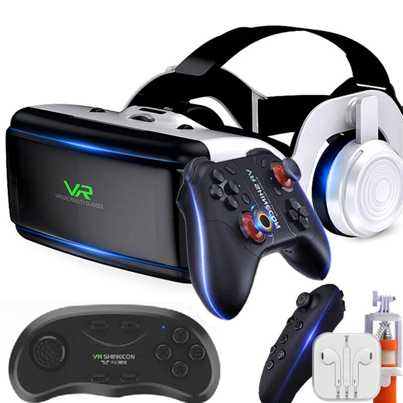 VR眼鏡 3D眼鏡 VR設備一體機 千幻魔 VR虛擬現實眼鏡3D手機影院游戲一體機頭戴式4d頭盔8