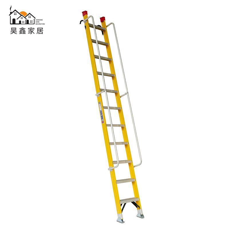 特惠/工廠直銷 閣樓梯 長梯 樓梯 扶手梯 扶梯 折疊戶外家用鋁加厚合金十二步單梯室內工程梯移動伸縮閣樓梯免運 售後保障 全館折扣 h5329
