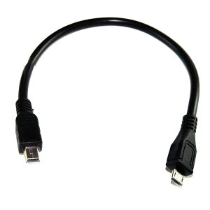 Micro USB 轉 mini USB 5pin傳輸線/轉接線 25cm MicroB 轉 mini USB
