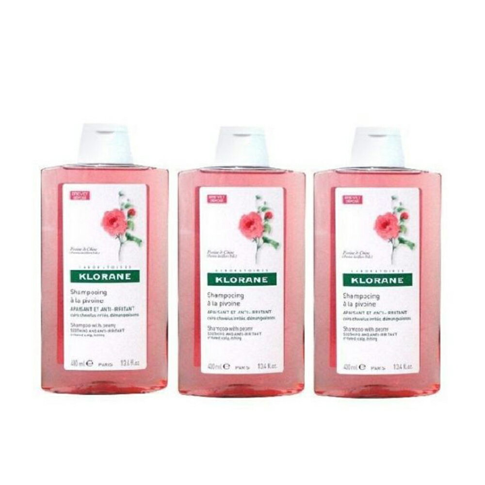 【KLORANE 蔻蘿蘭】 速效舒敏洗髮精 400mlx3入組