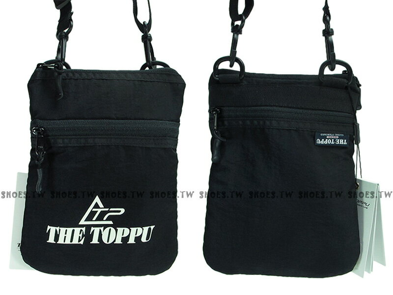 Shoestw【C505250102】THE TOPPU 韓國品牌 側背包 斜背包 出國小包 護照包 男女都可用 黑色